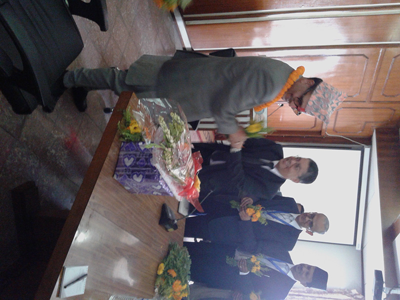 Welcome program of secretary Dr. Somlal Subedi
