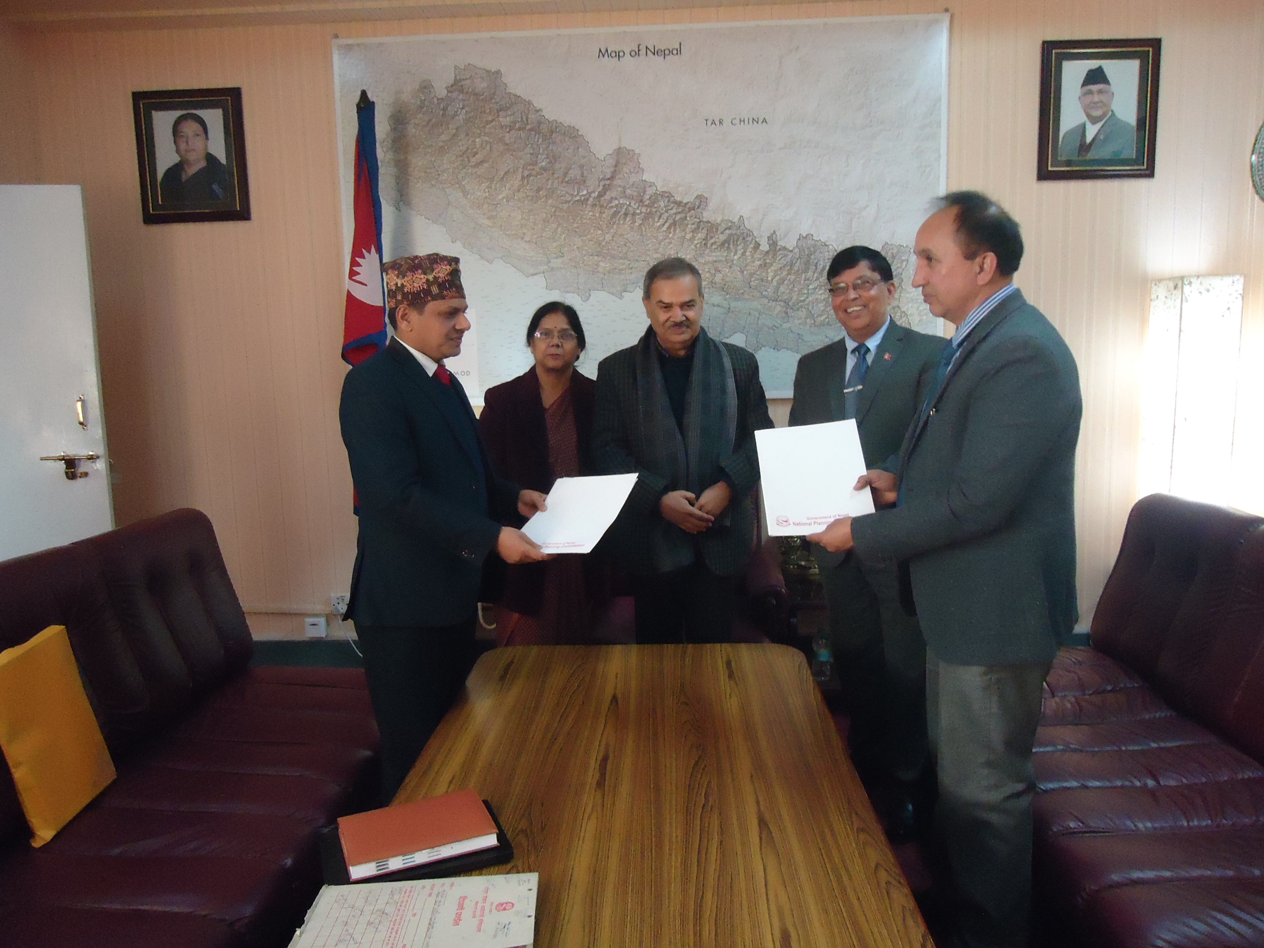 Memorandum of Understanding (MoU) Signing Ceremony for Master's Degree Scholarship to a student from a Colombo Plan Member Country for the Academic Years 2020-2022 with the Department of International Relations and Diplomacy, Tribhuvan University.